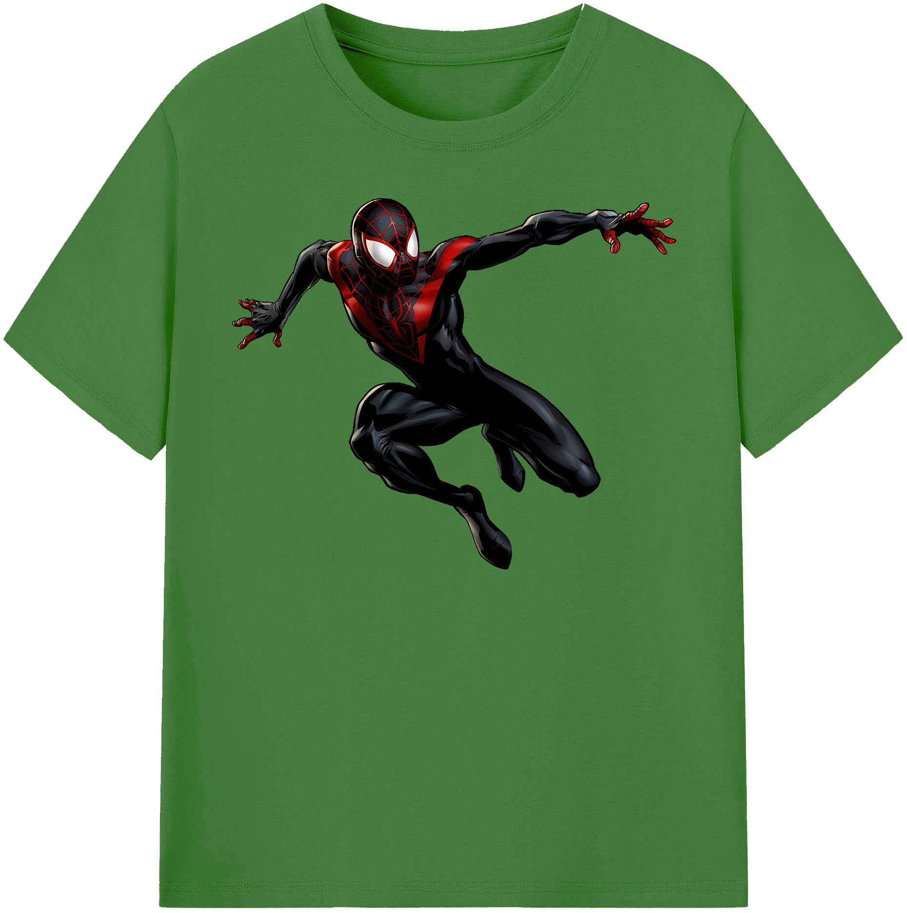 （画像用） Spider Man スパイダーマン レディースカジュアルプリントTシャツ（綿100％）